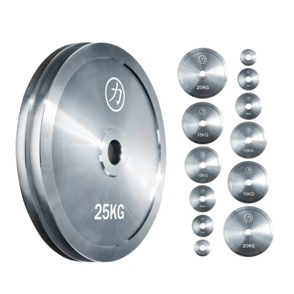 Zestaw Talerzy Stalowych Powerlifting Steel Plates - 157,5 kg