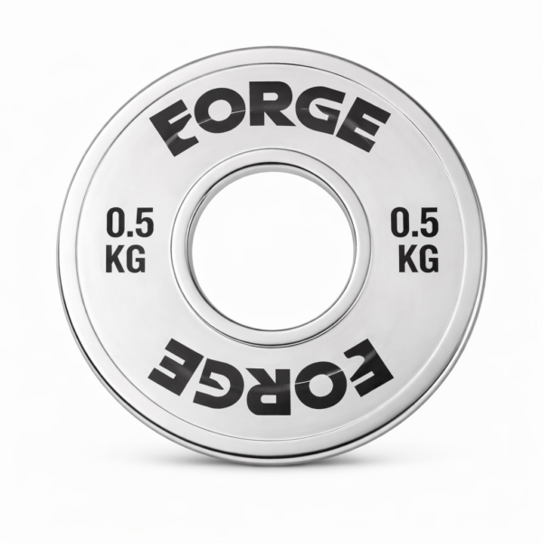 ZESTAW TALERZY CHROMOWANYCH DO ĆWICZEŃ FORGE 0.5KG - MIKROOBCIĄŻENIE