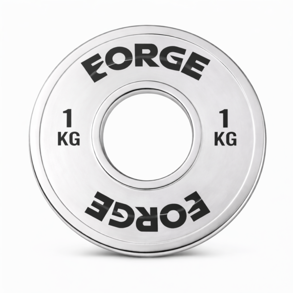 ZESTAW TALERZY CHROMOWANYCH DO ĆWICZEŃ FORGE 1 KG - MIKROOBCIĄŻENIE